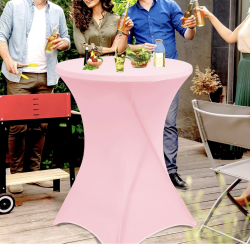 Pink Covers Spandex for Cocktail Tables